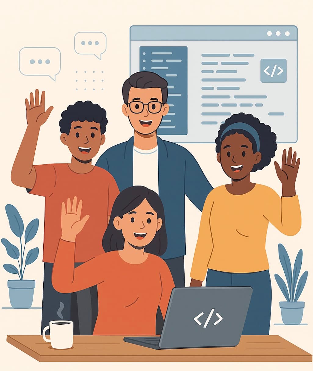 Collaborative team at work